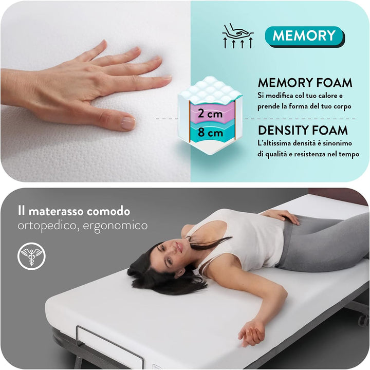 COMO è il letto verticale salvaspazio che puoi riporre facilmente | Memory foam e Density foam