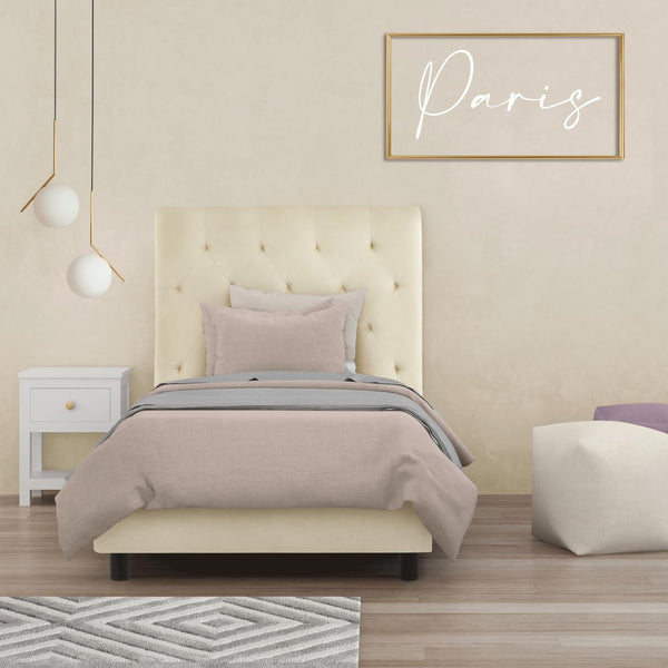 PARIS letto singolo beige