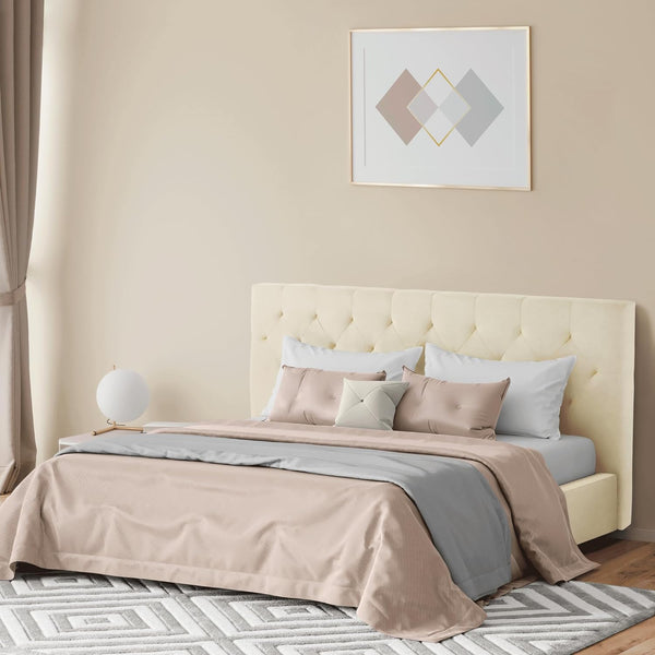 PARIS letto matrimoniale beige